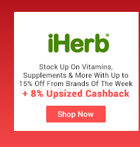 iHerb + 8% Upsized Cashback