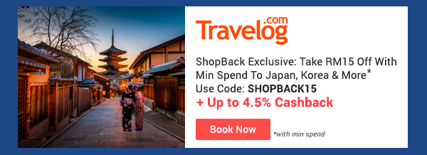 Travelog + Up to 4.5% Cashback