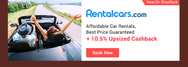 Rentalcars + 10.5% Upsized Cashback