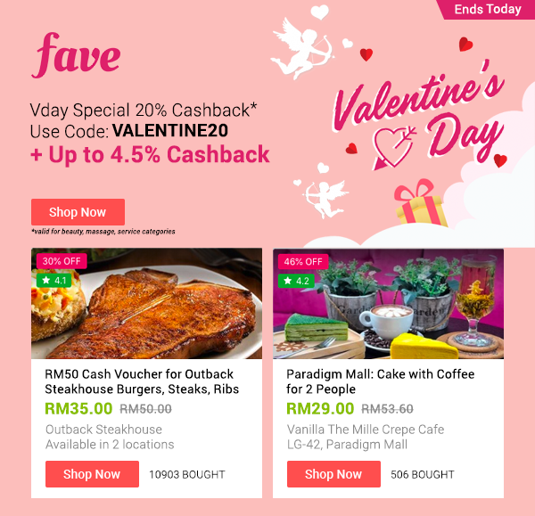 Fave + Up to 4.5% Cashback