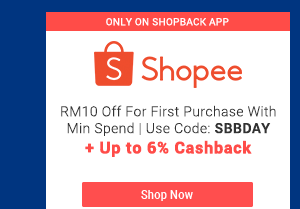 Shopee + Up to 6% cashback 