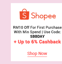 Shopee + Up to 6% cashback 