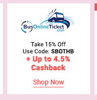 busonlineticket + Up to 4.5% cashback 