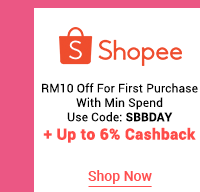 Shopee + Up to 6% cashback 