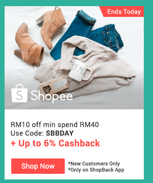 Shopee + Up to 6% cashback 