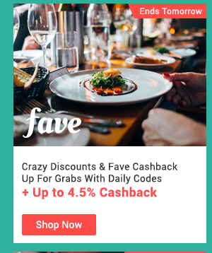 Fave + Up to 9% cashback 