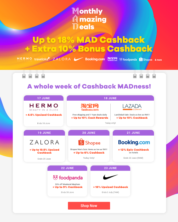 ShopBack Monthly Amazing Deals