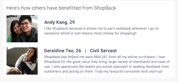 See how others have benefitted from ShopBack